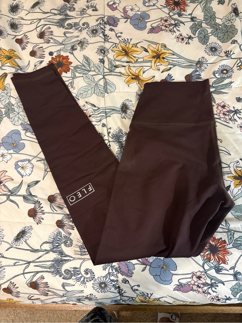 Fleo Chocolate Brown High-Waist Leggings